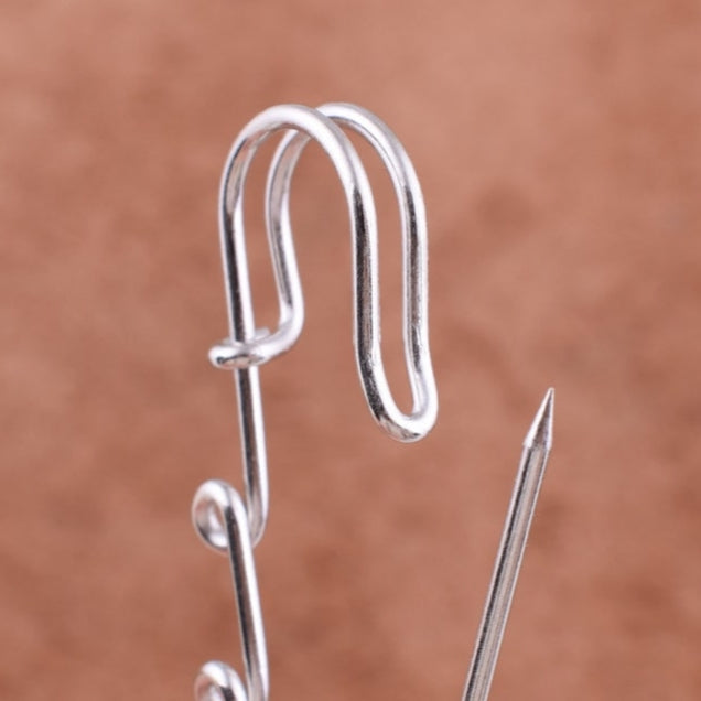 Charm Safety Pin Brooches