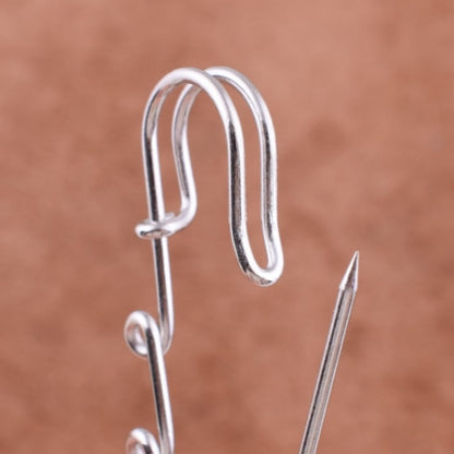 Charm Safety Pin Brooches