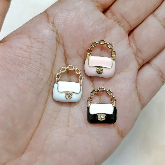 Luxury Mini Handbag Metal Charms