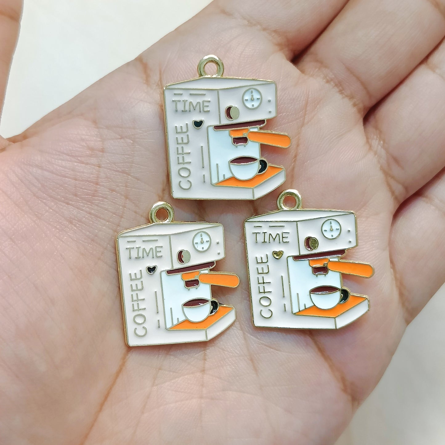 Espresso Coffee Making Machine Metal Charms