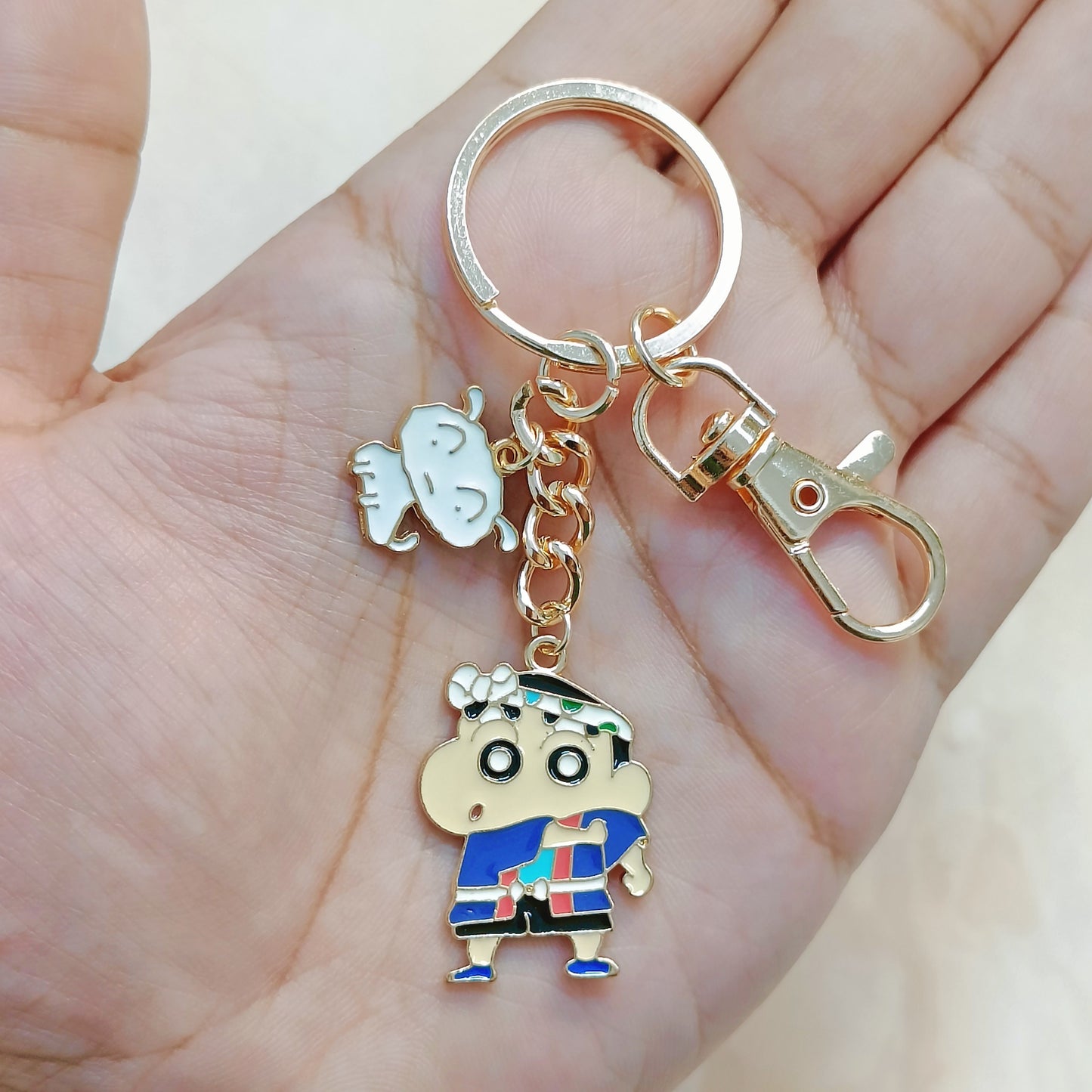 Ninja Shinchan & Shiro Bag Charm Keychain