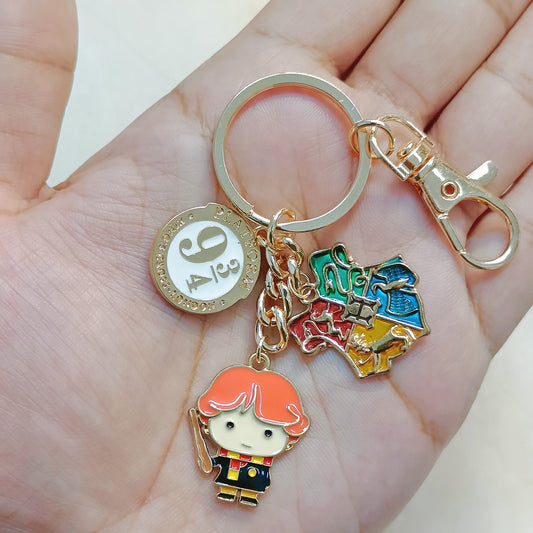 Ron Weasley Platform Nine & Three-Quarters Harry Potter Theme Bag Charm Keychain