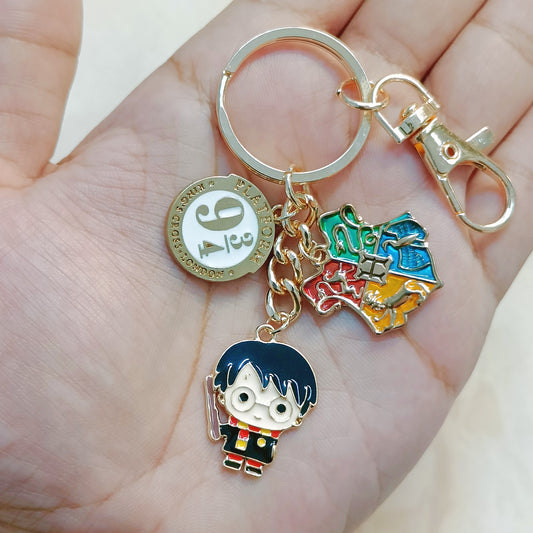 Harry Potter Platform Nine & Three-Quarters Bag Charm Keychain