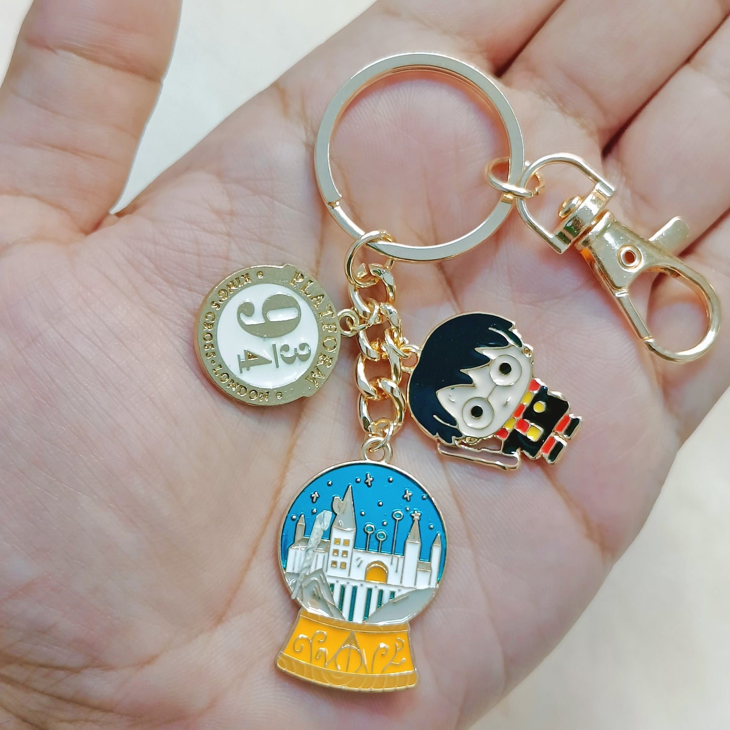 Harry Potter Hogwarts Charms Combo Bag Charm Keychain