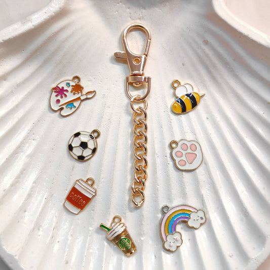 Dog-Hook Double-Length Bag Charms (Without Keyring) (75mm)