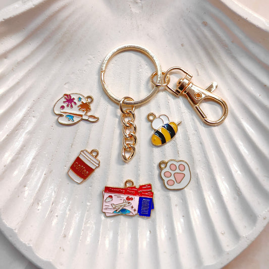 Dog Lobster Hook Bag Charm Keychains (85mm)