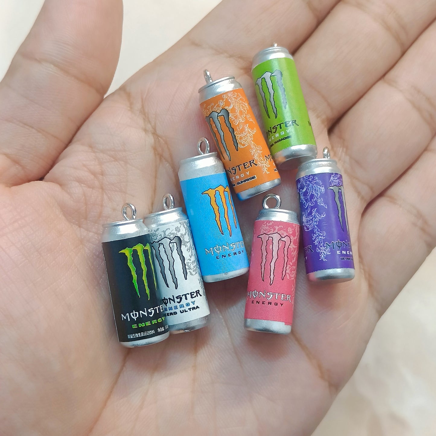 Monster Energy Drink Can Miniature Resin Charms