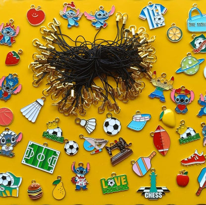 Premium Golden-Cap Phone Charm Strings (with Jump Ring attached)