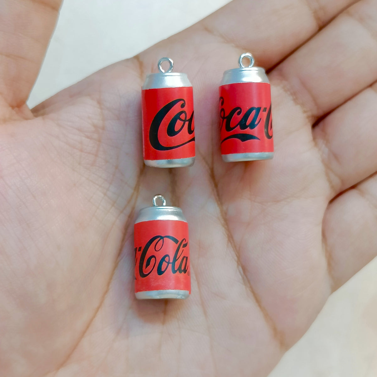 Red Signature Coca Cola Can Miniature Resin Charms