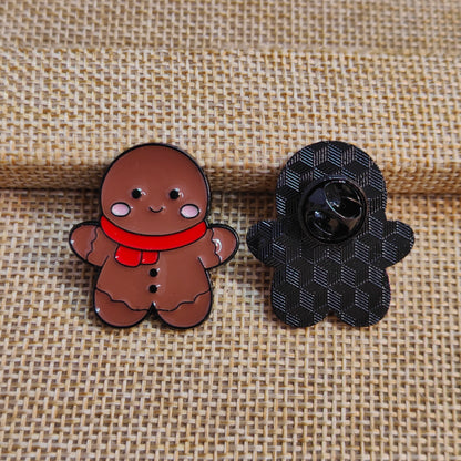 Gingerbread Man Christmas Theme Enamel Pin