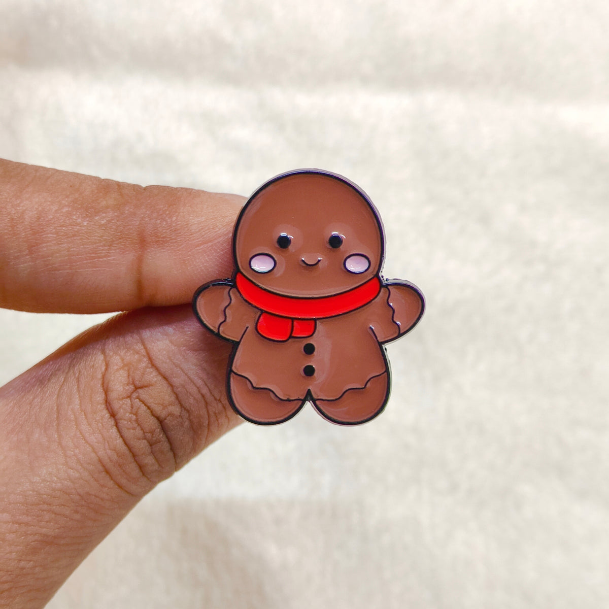 Gingerbread Man Christmas Theme Enamel Pin