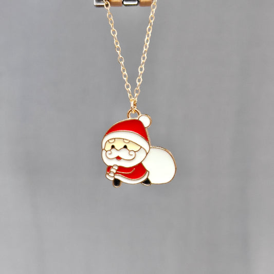 Sneaky Santa Golden Christmas Watch Charm