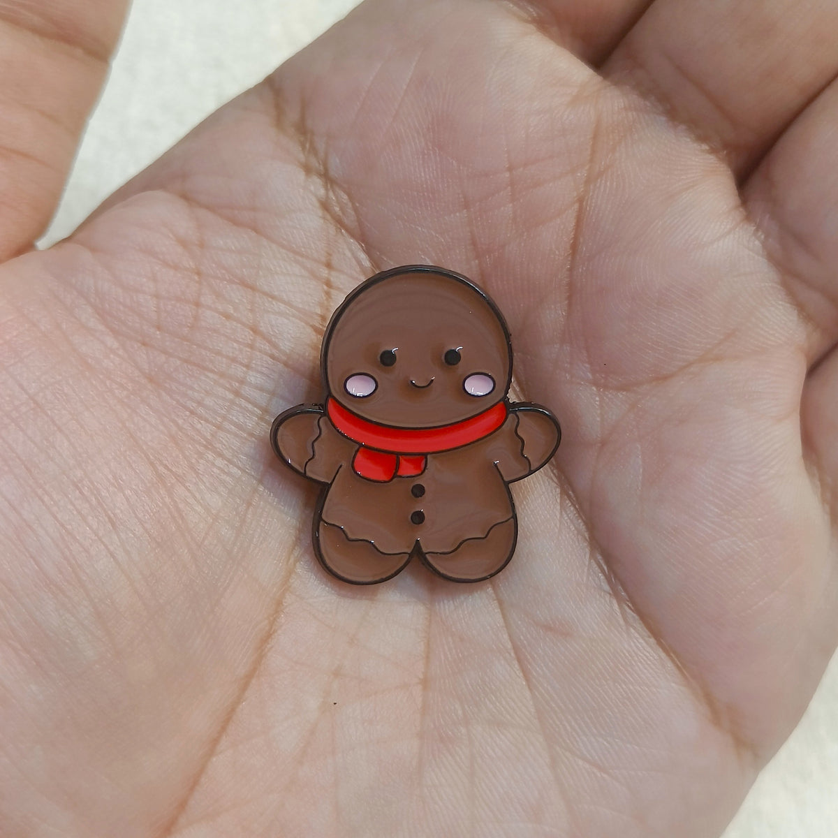 Gingerbread Man Christmas Theme Enamel Pin