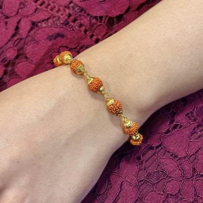 Natural Rudraksha Beads Bracelet for Women