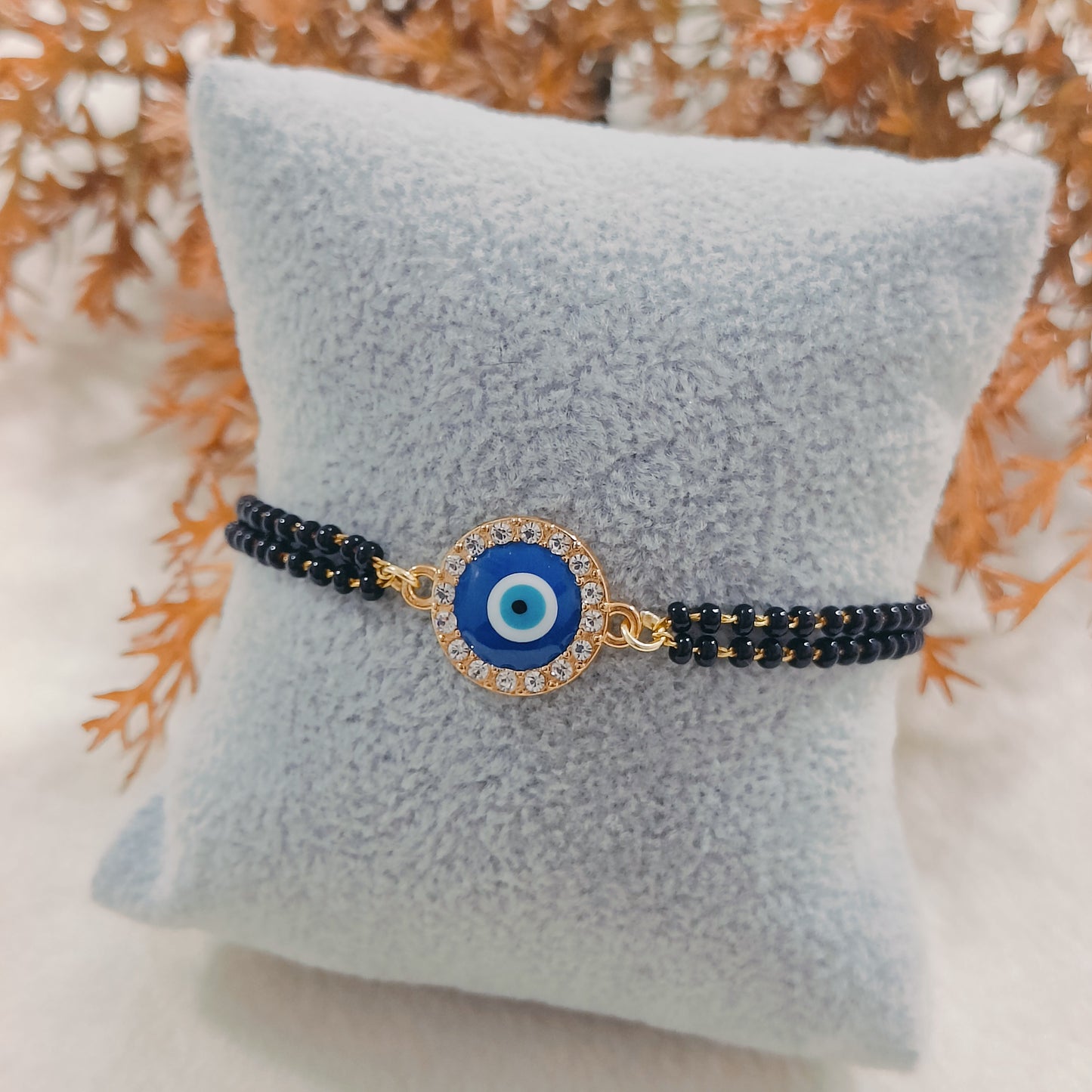 Mangalsutra Round Evil Eye Bracelet for Women