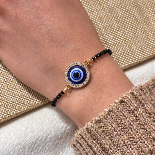 Mangalsutra Glittery Evil Eye Bracelet for Women