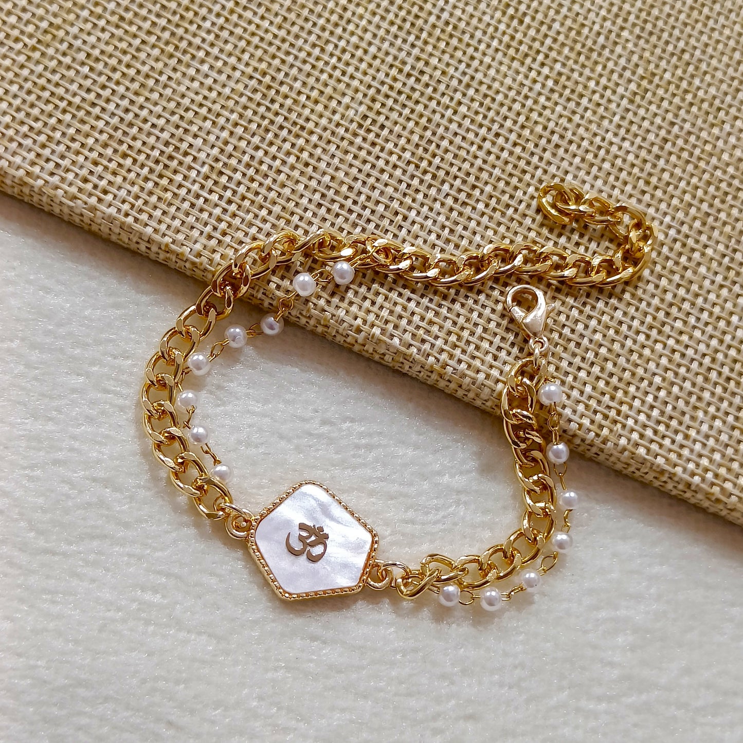 Pearlchain Om Bracelet for Women