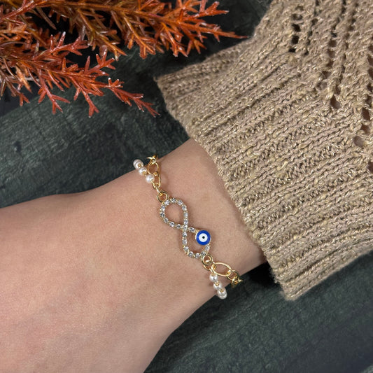 Infinity Evil Eye Bracelet for Women