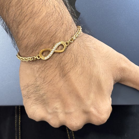 Braided Chain Infinity Unisex Bracelet