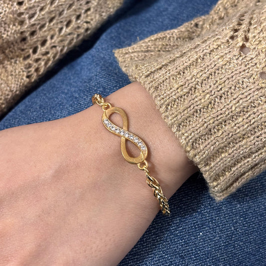 Braided Chain Infinity Unisex Bracelet