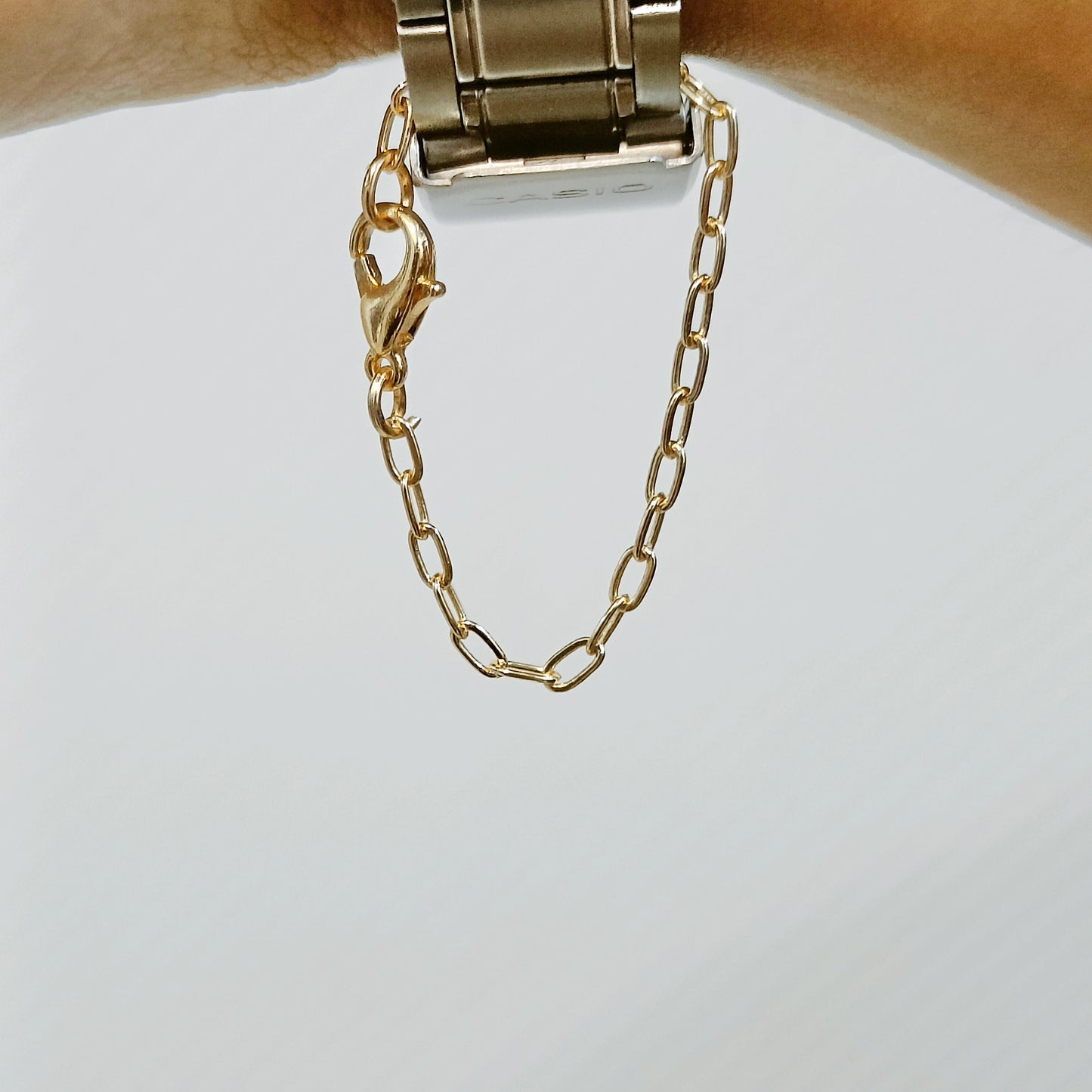 Mini Paperclip Chain Plain Watch Charm
