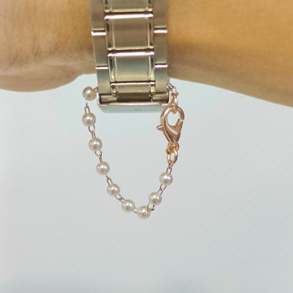 Pearl Knotting Chain Plain Watch Charm