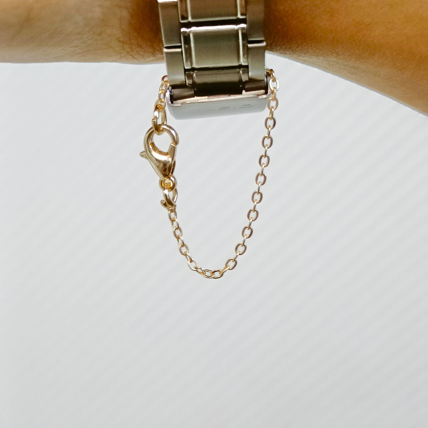 Shiny Link Chain Plain Watch Charm