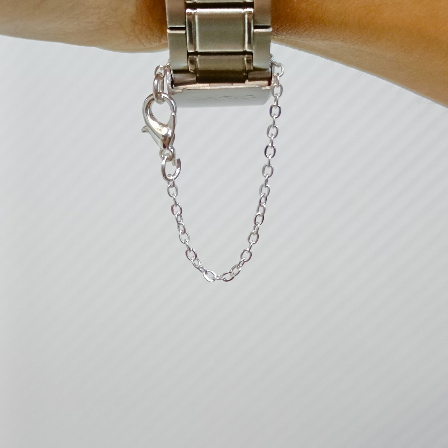 Shiny Link Chain Plain Watch Charm