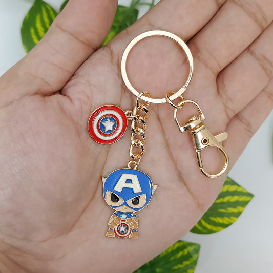 Captain America Avengers Superhero Bag Charm Keychain