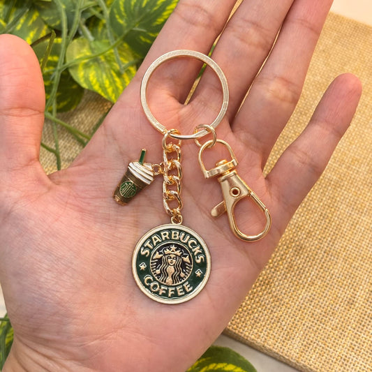 Starbucks Logo & Smoothie Bag Charm Keychain