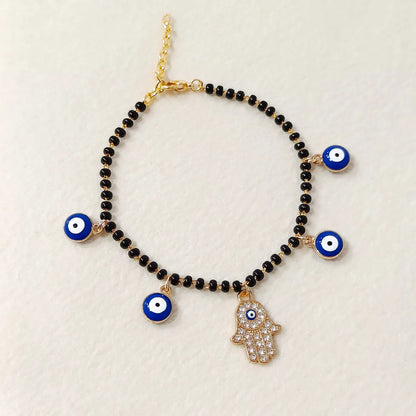 Mangalsutra Hamsa Evil Eye Charm Bracelet for Women