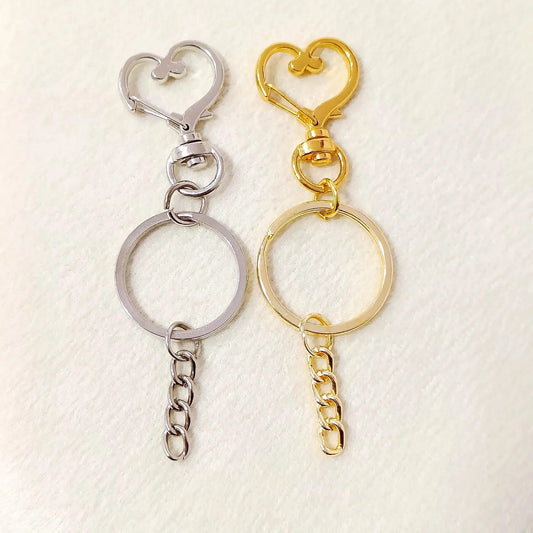 Heart-Shaped Bag Charm Keychains