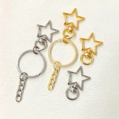 Star-Shaped Bag Charm Keychains
