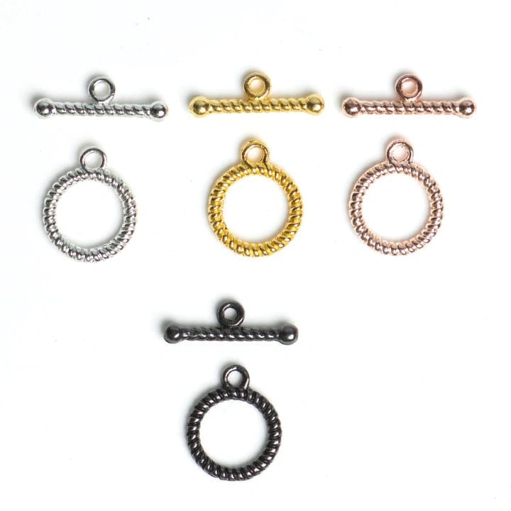 Metal Textured Toggle Clasps