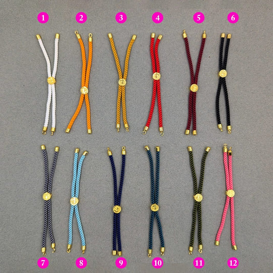 Nylon Adjustable Cord Slider Bracelets