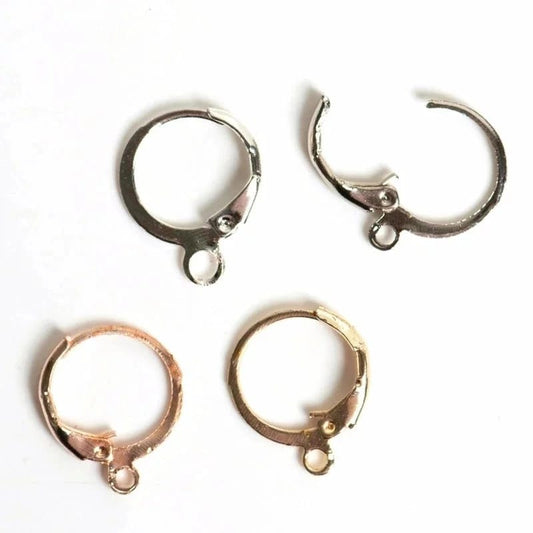 Earring Round Leverback Hoops
