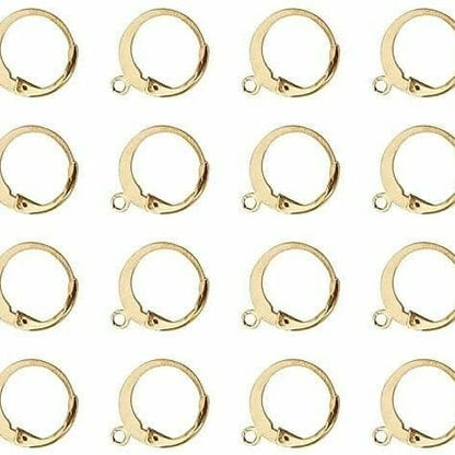 Earring Round Leverback Hoops