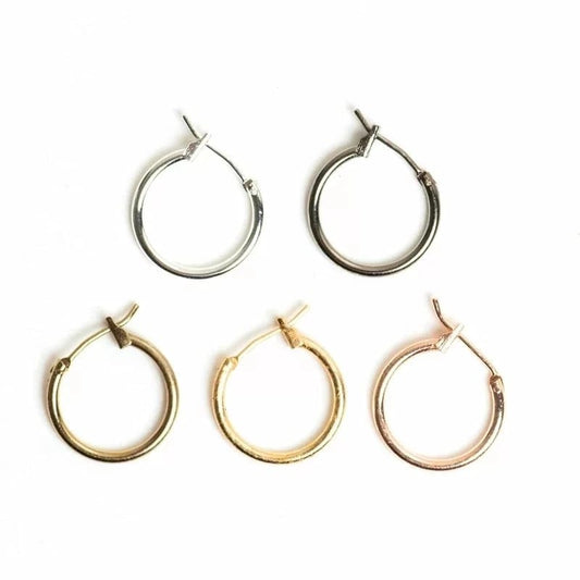 Sturdy Earring Baali Hoops (16mm)