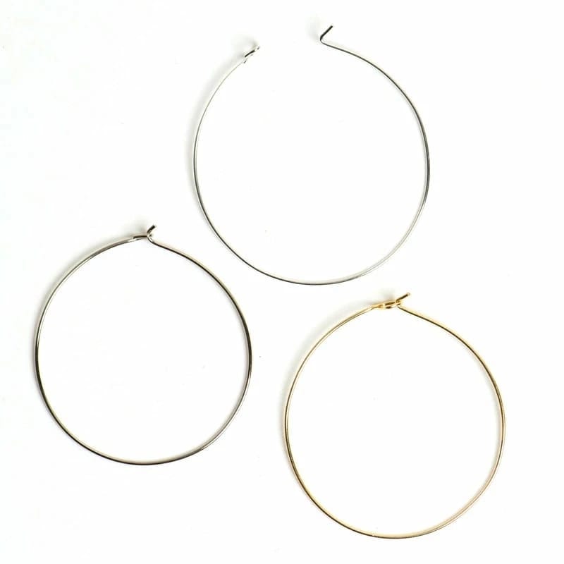 Earring Round Wire Hoops