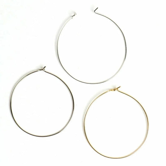 Earring Round Wire Hoops