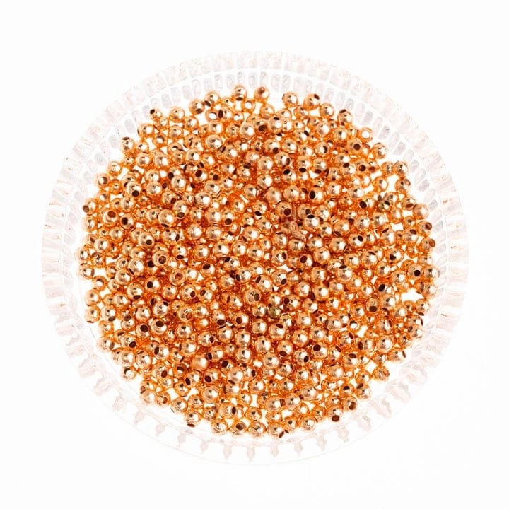Round Metal Spacer Beads
