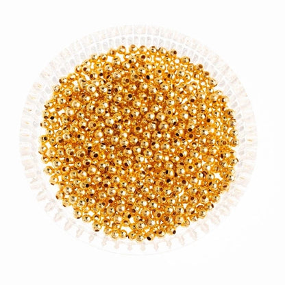 Round Metal Spacer Beads