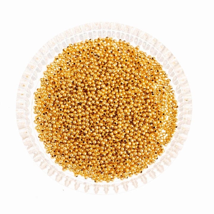 Round Metal Spacer Beads