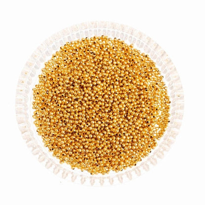 Round Metal Spacer Beads