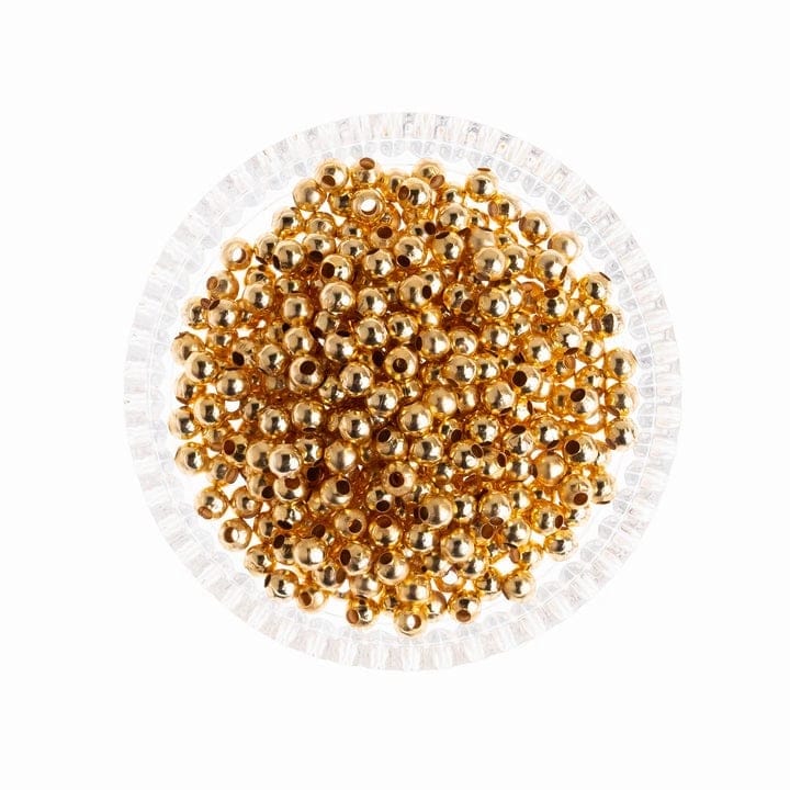 Round Metal Spacer Beads
