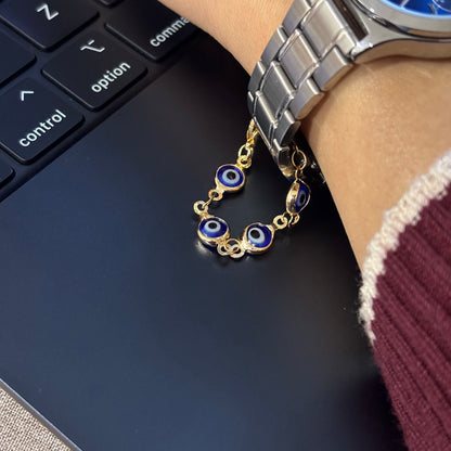 Blue Evil Eye Chain Nazariya Watch Charm