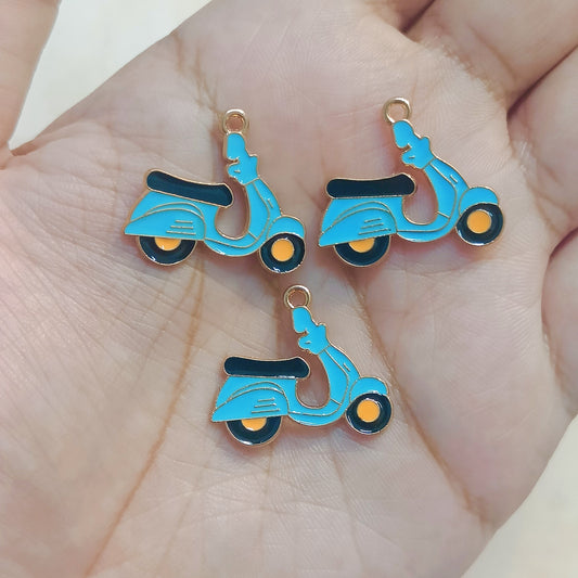 Vintage Scooter Metal Charms